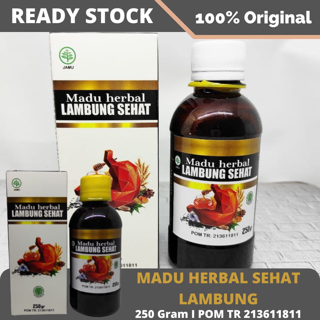 Original Madu Herbal Lambung Sehat Solusi Atasi Masalah Maag dan Nyeri Asam Lambung Menahun / Maag Kronis / Obat Herbal Asam Lambung / Mual Muntah Infeksi Lambung