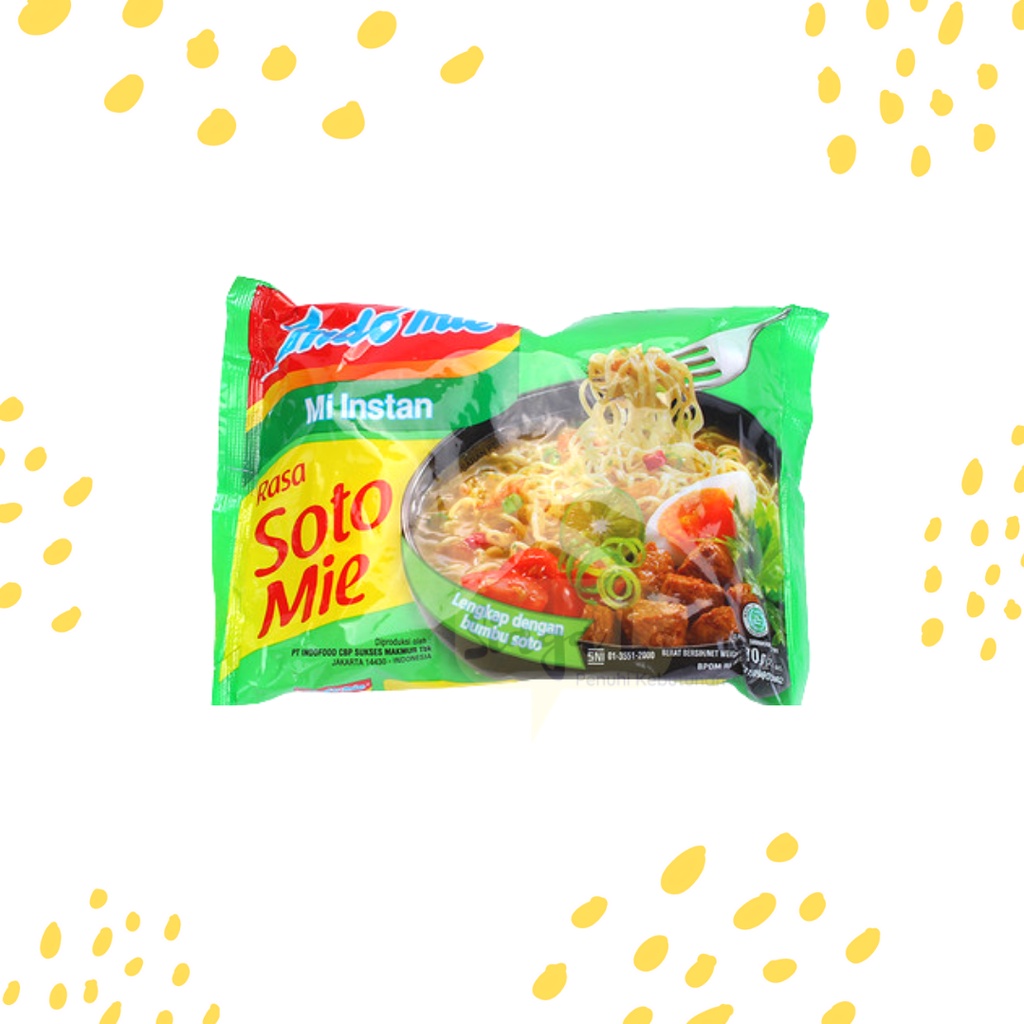 Indomie Soto Mie Kuah 1pcs - Indomi Mie Instan