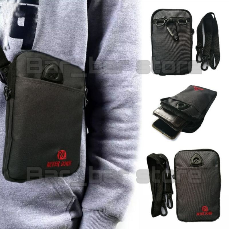 tas selempang pria terbaru - tas pinggang pria - tas sabuk pria - sling bag mini pria - tas hp
