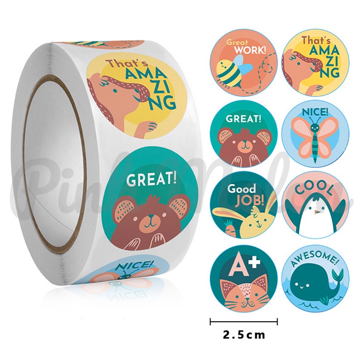 

Sticker Label Roll / Stiker Thank You Journal Planner Scrapbook Diary