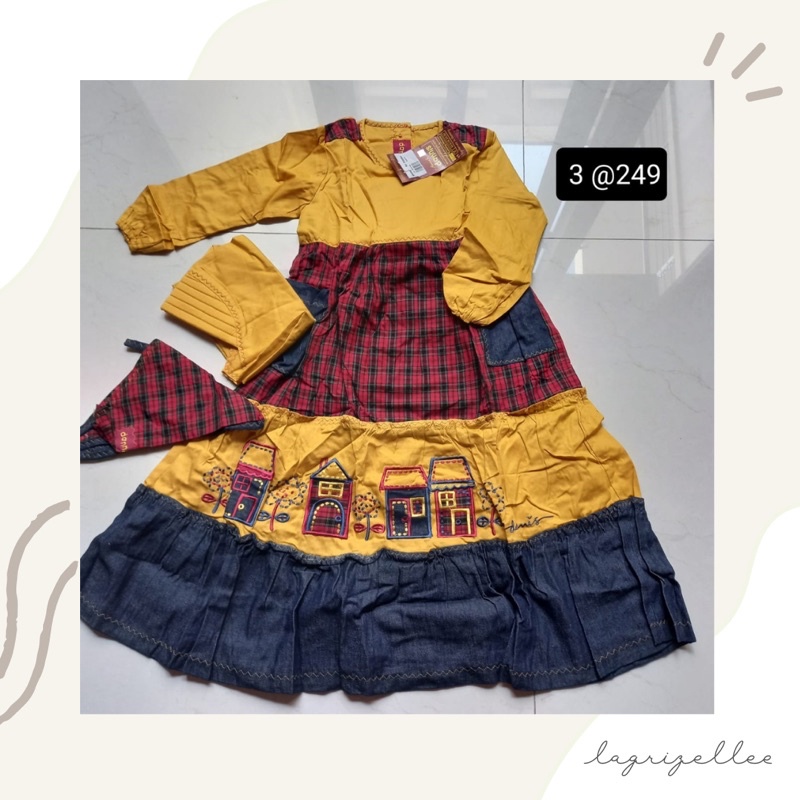Baju Muslim Anak Perempuan Size 3 by Rumah Dannis