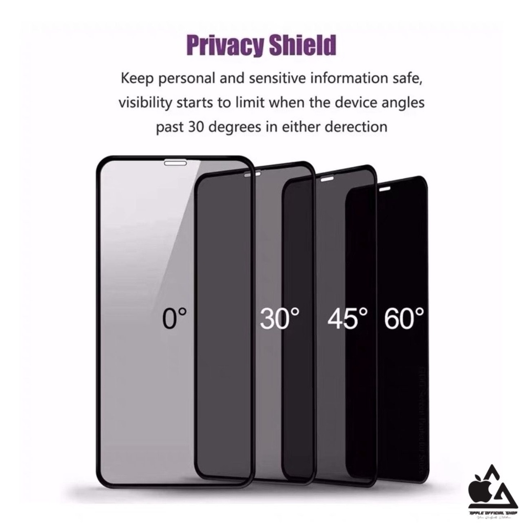 Ceramic Glass Clear PRIVACY SPY iPhone 13 PRO MAX 12 PRO MAX 11 PRO MAX XR X XS MAX 7 7+ 8 8+ SE 2 3 6 6+ Tempered Glass Keramic Anti PEEPI Spy T glass Screen Guard Protector Anti Gores Kaca Film