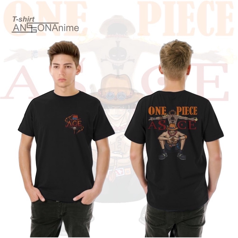 Kaos Onepiece Katun Combed nyaman lembut warna hitam