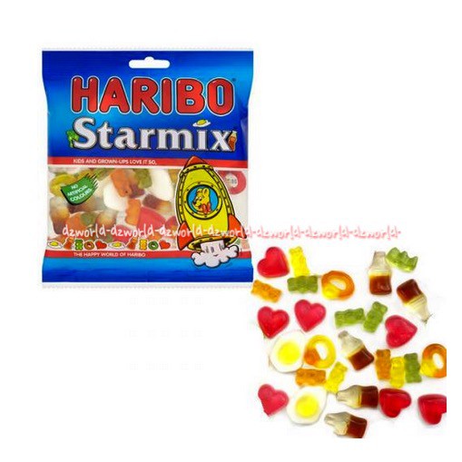 Haribo Starmix Permen Jelly Dengan Berbagai Rasa Gummy 160gr Starmik