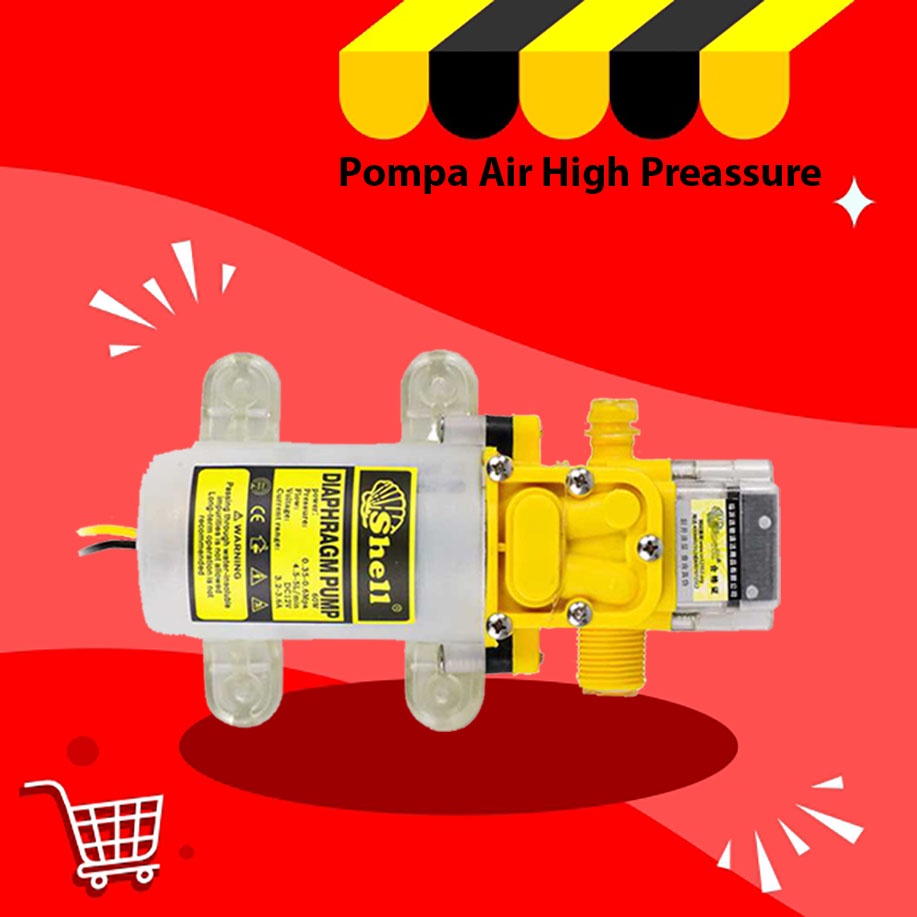 Jual Shell Pompa Air High Pressure Car Washing Water Diaphragm Pump ...