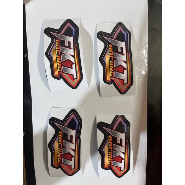 stiker motor mobil universal tulisan FKT racing