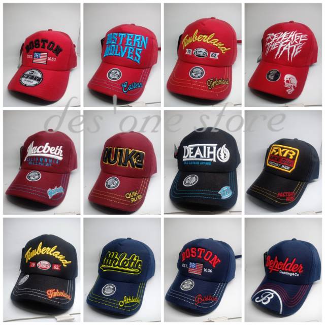 Topi Baseball bordir premium / Topi baseball bordir / Topi Distro