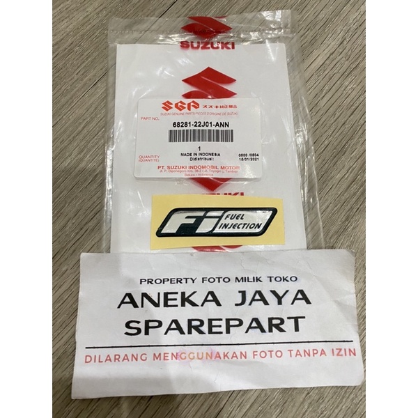 Jual Logo Emblem Fi Fuel Injection Satria Fu Fi Injeksi Nex Address Smash Fi Original Suzuki