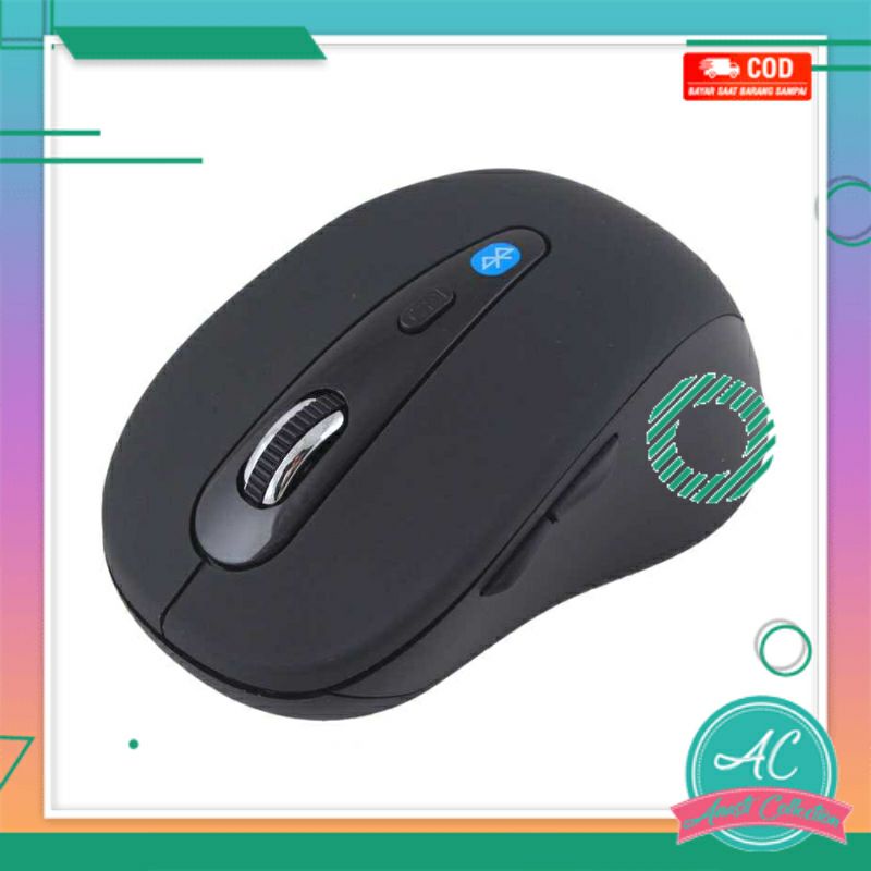 Taffware Mouse gaming bluetooth PC komputer laptop wireless tanpa USB dongle 3.0 2.4GHz 1600DPI - PWM-601