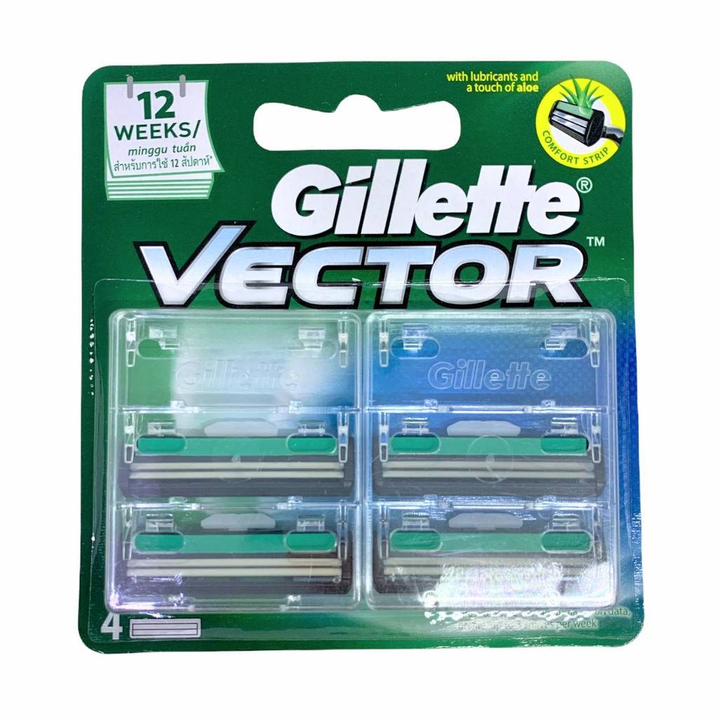 Alat Cukur Pria Gillette Vector Refill Cartridge isi 4