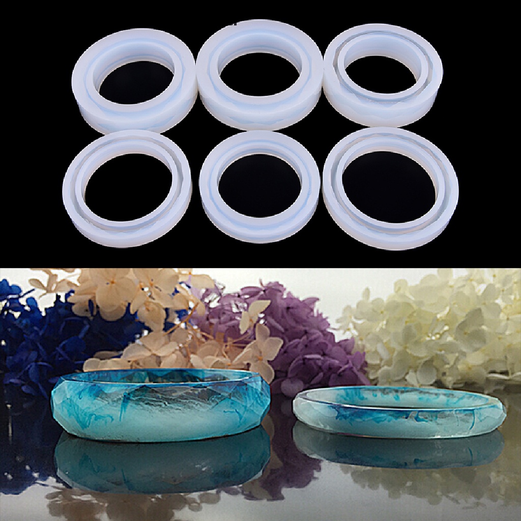 1 Pc Cetakan Gelang Resin Bahan Silikon Untuk Membuat Perhiasan