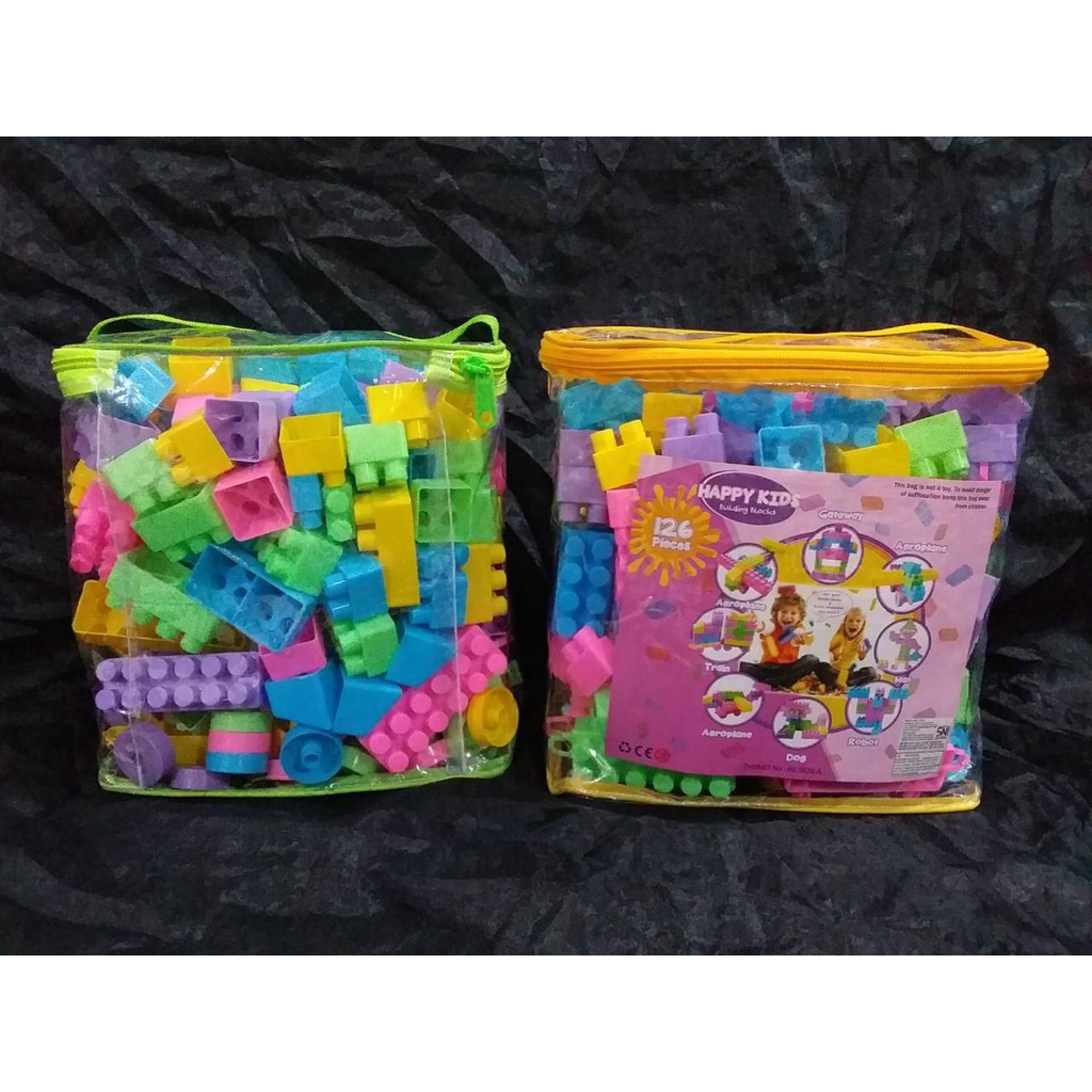 1234OS - Happy Kids Building Block Isi 126Pcs.