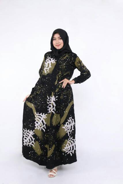 GAMIS BATIK ABSTRAK /GAMIS WANITA