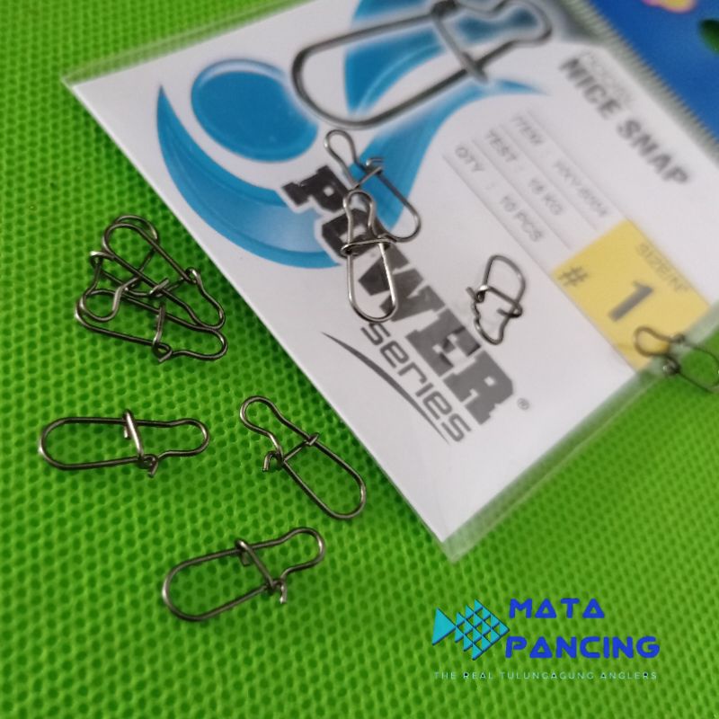 Stella nice snap italian snap black nickel double ring snap murah dan kuat kuat untuk casting dan pancing joran tegek lumut