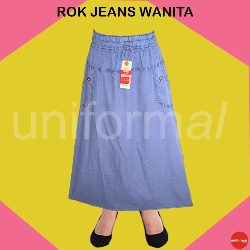 Rok Jeans Wanita Premium Quality