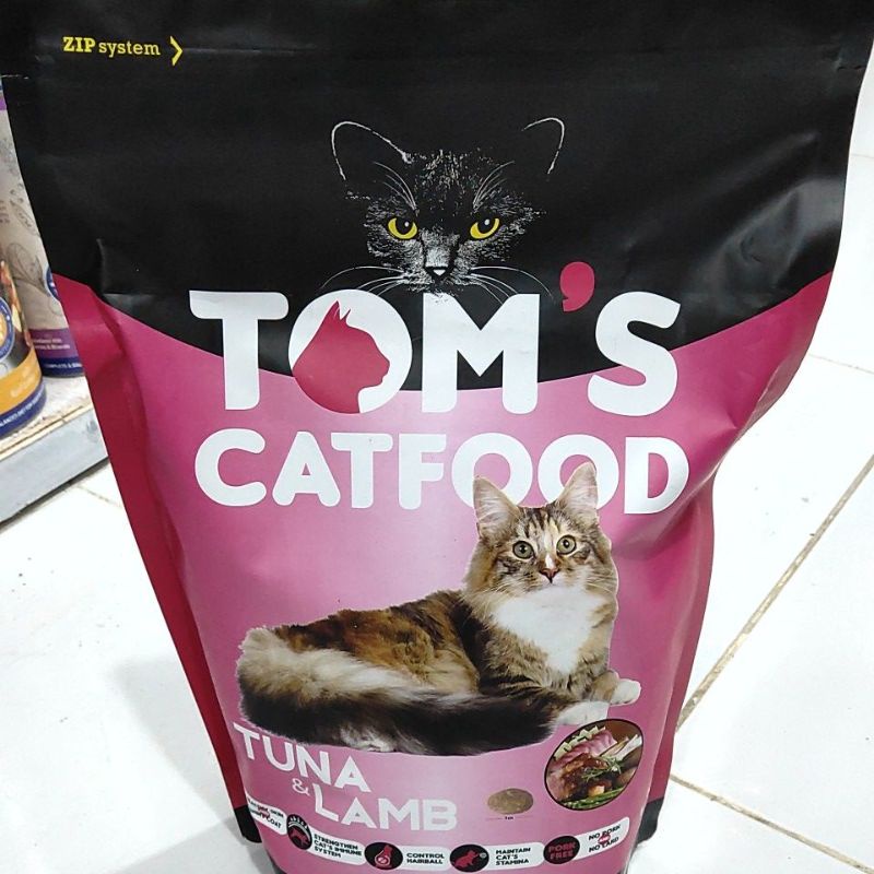 TOMS CAT FOOD TUNA &amp; LAMB 1,2KG