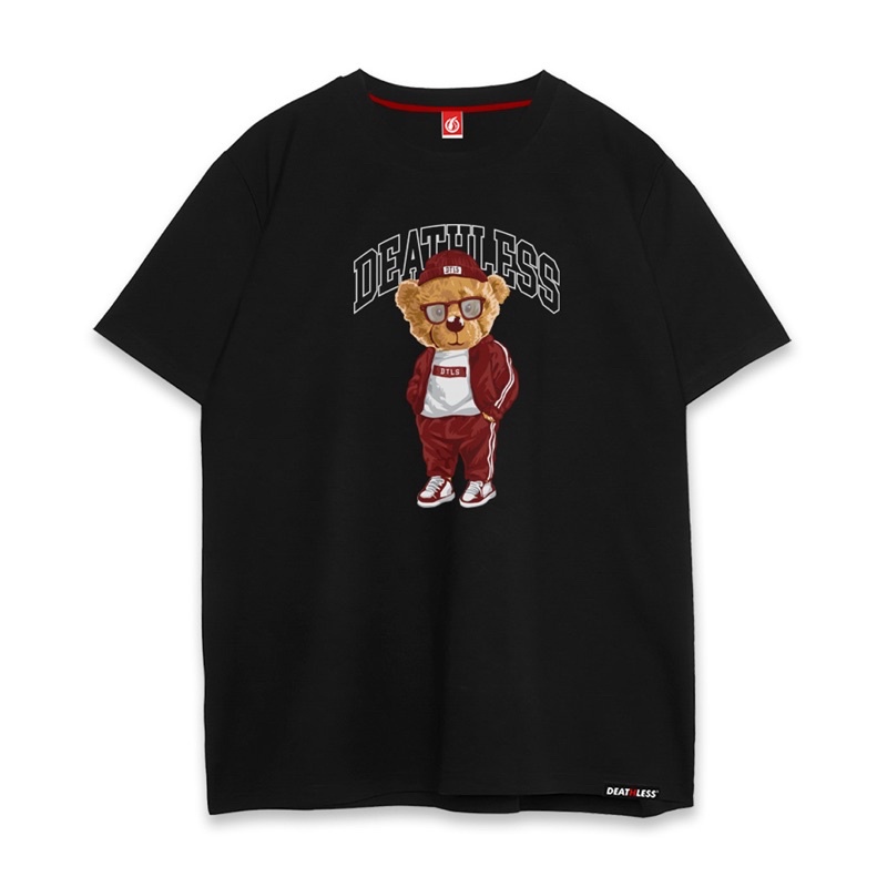 DEATHLESS KAOS | TEDDY BEAR SPORTY | HITAM | BEAR SERIES