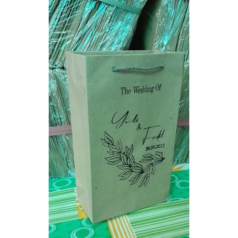 

paperbag sablon 15x25 free deisgn paperbag coklat sablon hitam dan putih