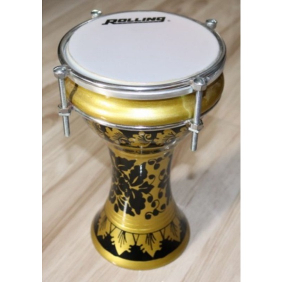Jual Dumbuk pinggang batik mini 6 inch mainan anak calti darbuka