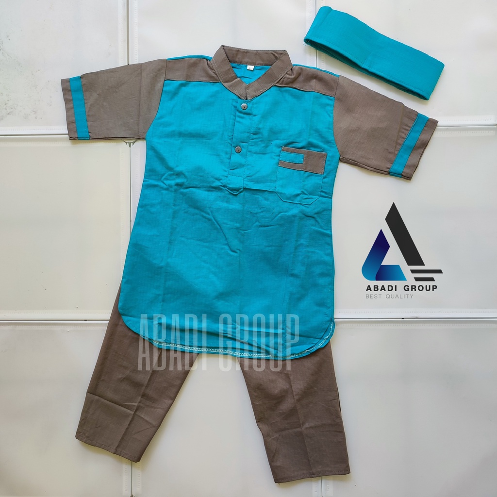 BAJU MUSLIM KOKO ANAK LAKI LENGAN 3/4 USIA 1-12 TAHUN