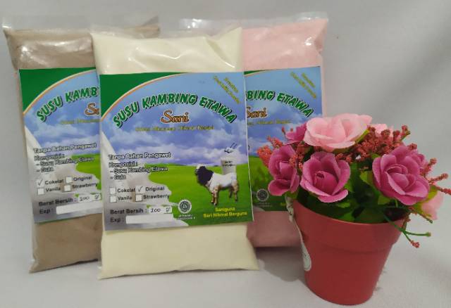 bubuk susu kambing etawa grade 1 200g kaya manfaat