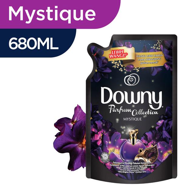 Downy Pelembut Pewangi Floral Pink 720ml+Hitam Mystique Refill 680ml Pewangi Pelembut Konsentrat