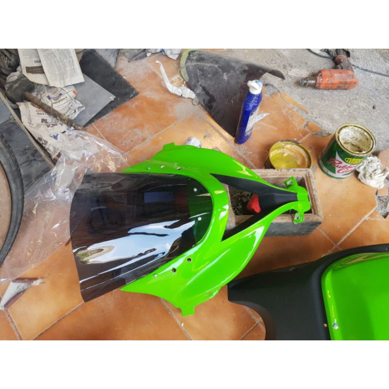 kedok depan ninja 250 fi model zx