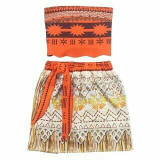 KOSTUM PREMIUM MOANA ANAK / SETELAN MOANA / MOANA SET