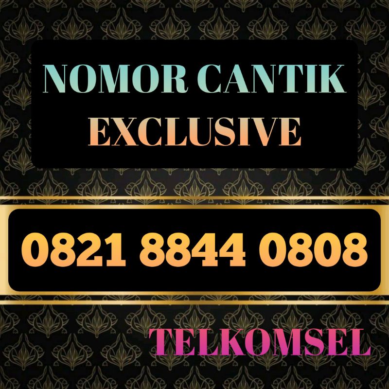 Nomor cantik minimalis berkualitas special Telkomsel 0808 simPATI limited edition