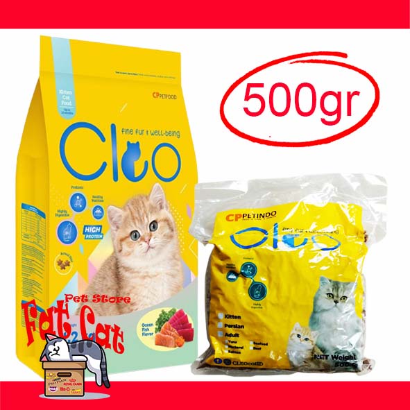 Makanan kucing Cleo Kitten Ocean Fish 500Gr