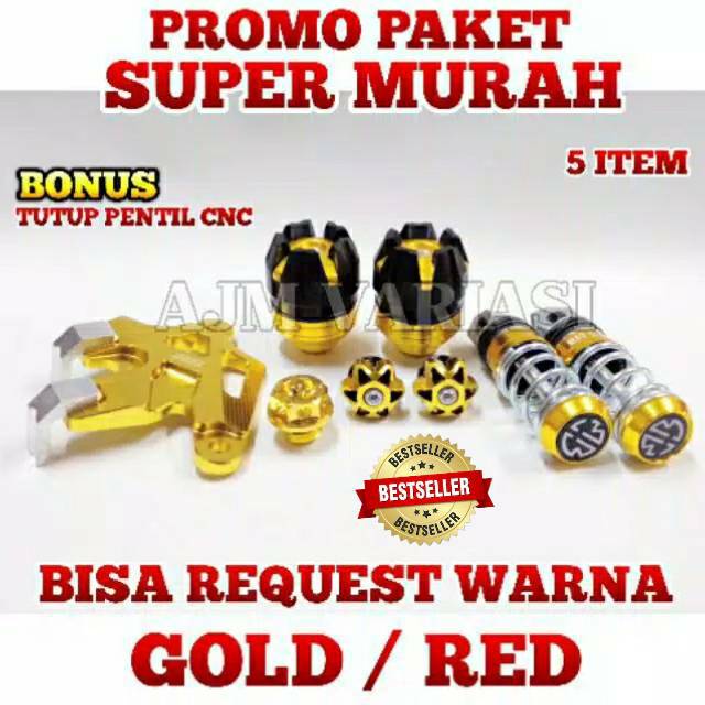 PAKET AKSESORIS  MOTOR  MATIC  HONDA YAMAHA BEAT VARIO MIO  M3  