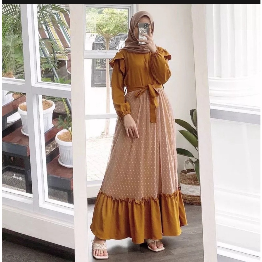 GAMIS KONDANGAN JUMBO | ANGEL MAXI | S M L XL XXL XXXL 5L