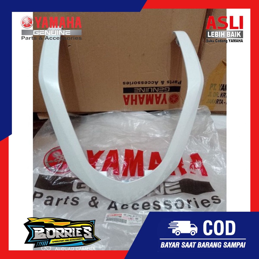 COVER FRONT DASI ALIS VISOR N MAX LAMA 2DP-F2865-00-P1 PUTIH ORI YGP