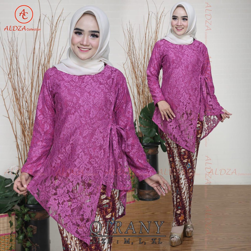 Set Kebaya Brukat Qirany Aneka Macam Warna