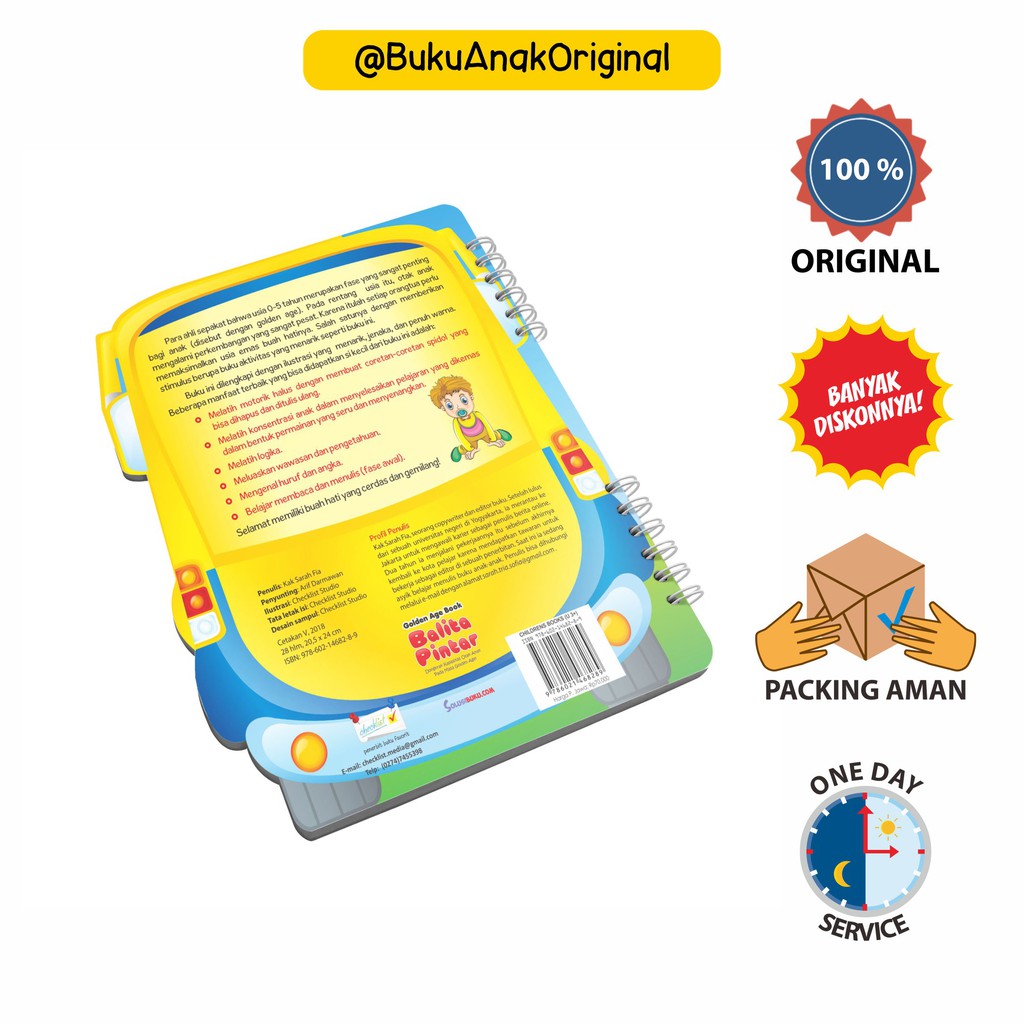Wipe and clean Golden Age Book Balita Pintar Bonus spidol-3