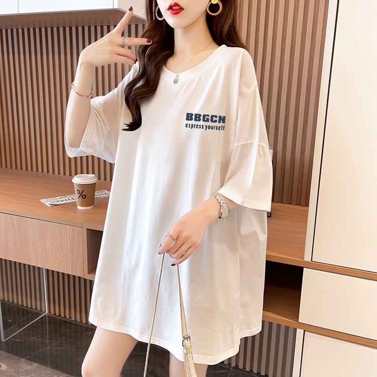 2022 Newest Wanita T-shirts / Atasan Wanita Warna Putih Pendek Katun / Baju Oversize Korean Style / Kaos unisex