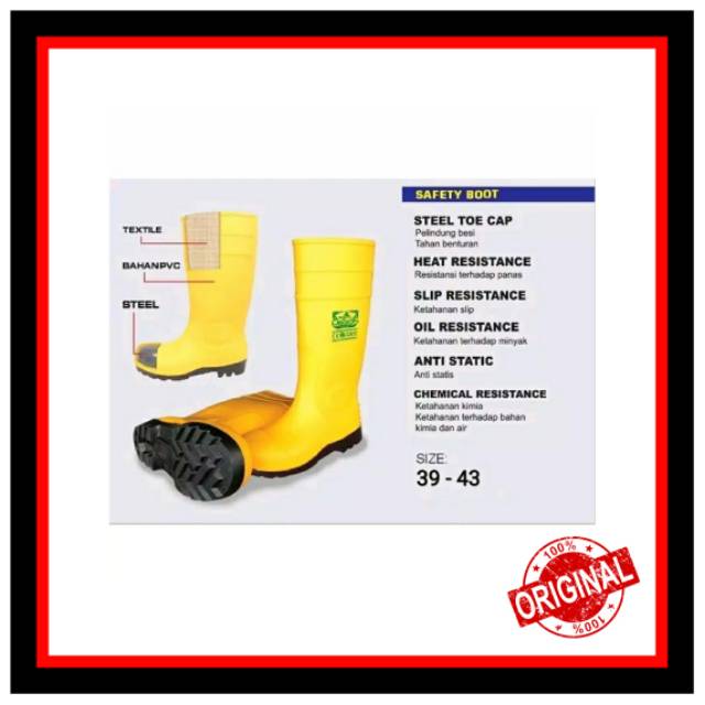  SEPATU  BOOT  SAFETY KARET LEGION  Shopee Indonesia