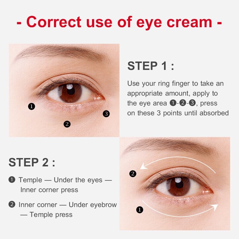 Eye cream Kecantikan mata Krim mata panda 60g Penghilang Kantung Mata Panda Eye Treatment Esensi pelembab mawar pelembab