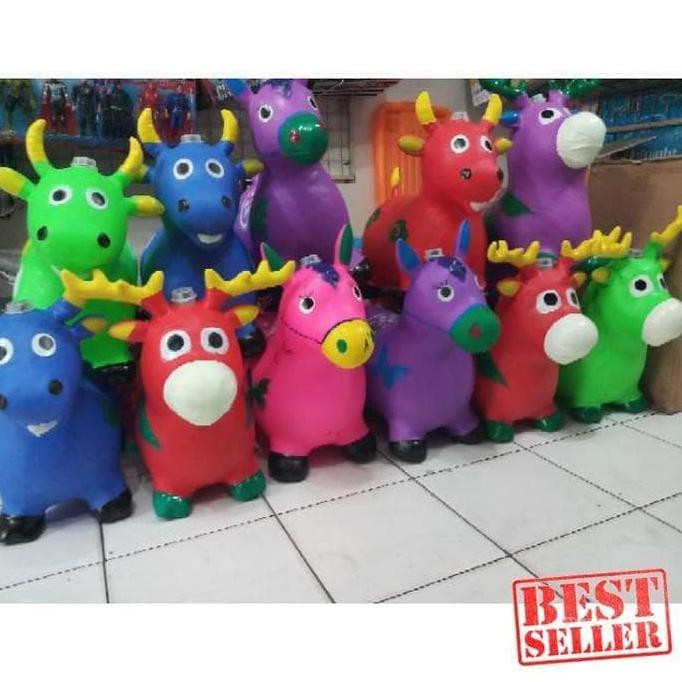 Animal Jumping Music Mainan Kuda-Kudaan Karet Anak Dengan Bunyi Musik