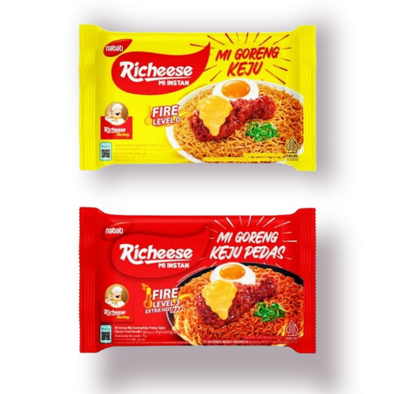 

Richeese Mie Instan Keju Pedas 72 Gram