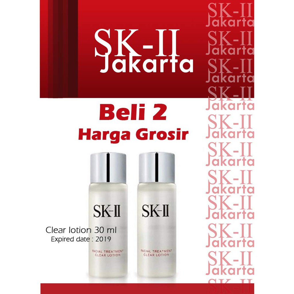 SK-II, SKII, SK2, SK II Promo 2 pcs Clear lotion 30 ml/harga grosir