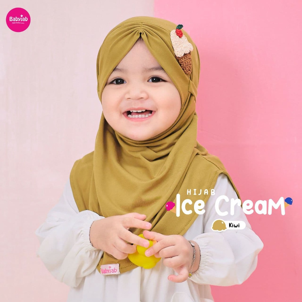 Babyjab Hijab Ice Cream - Jilbab Anak Bayi Perempuan Lucu