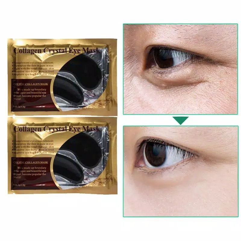 Masker Mata Collagen Masker Murah Gold Powder Crystal Eye Mask Bag Naturgo Masker Wajah Masker Asli