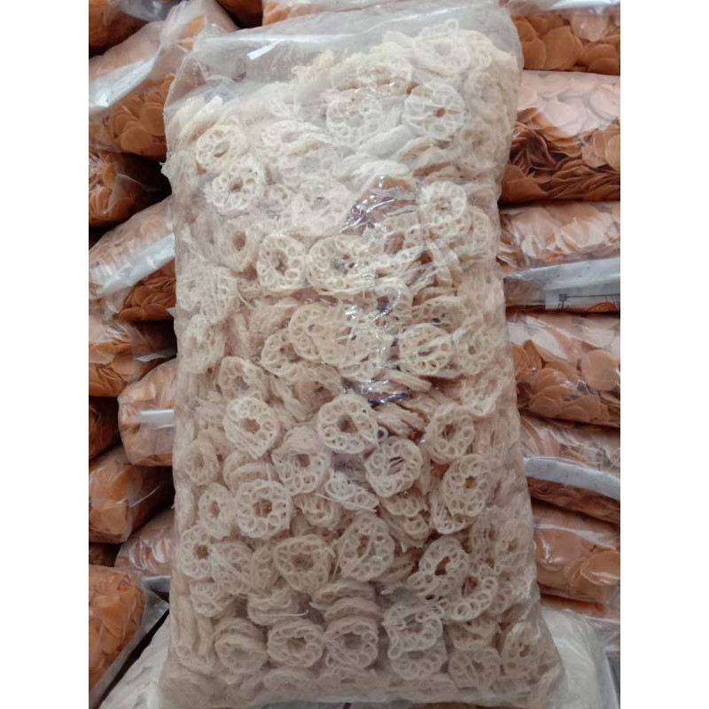 

Kerupuk keriting mawar putih 1kg