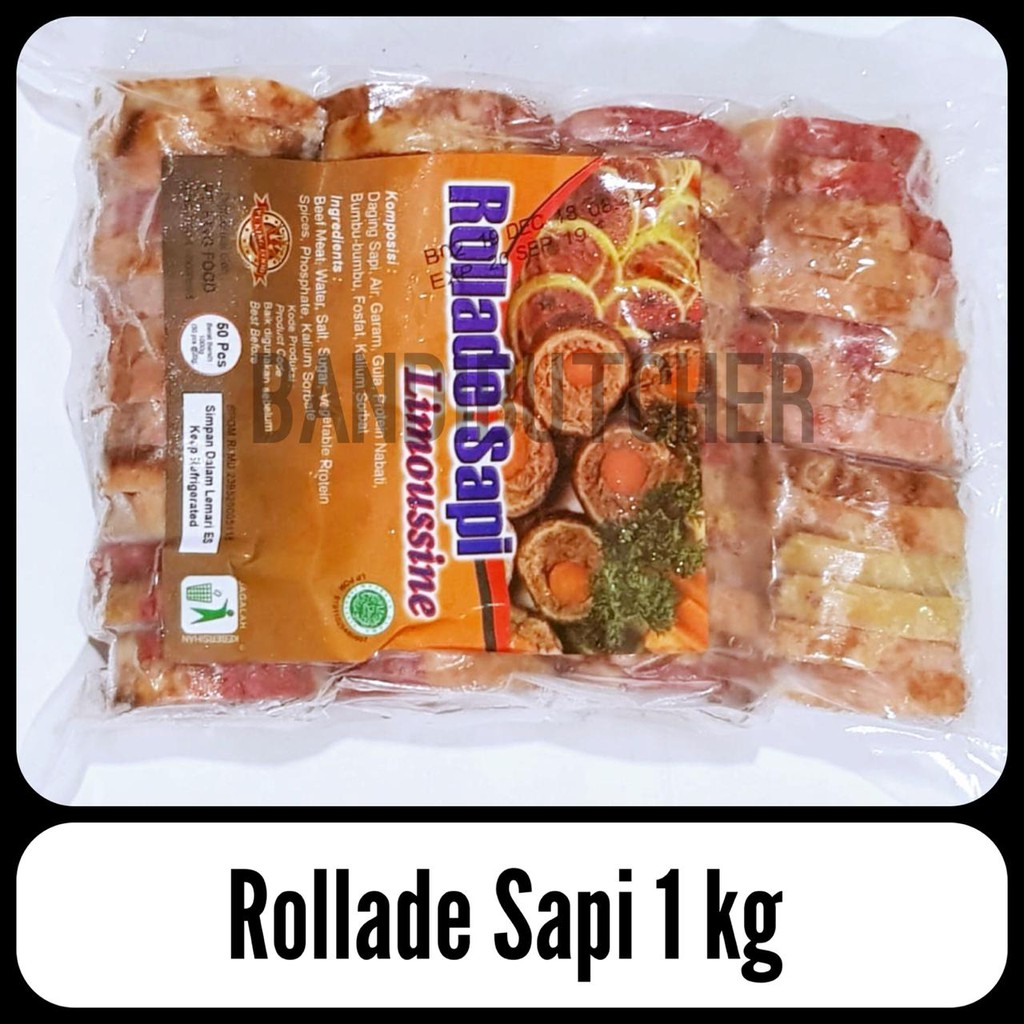 Rollade Sapi - Beef Rolade Murah King Food Katering 1 kg Bandi