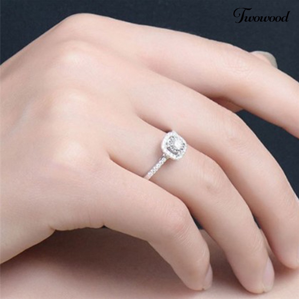 Cincin Jari Cubic Zirconia Untuk Wanita