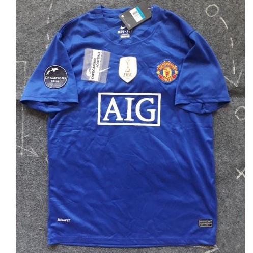 JERSEY MANCHESTER UNITED RETRO 2008 2009 2010 MU 08 09 10 away full patch