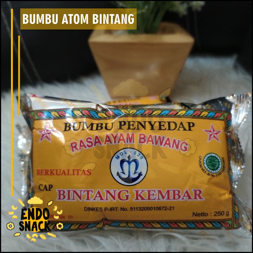 250Gr Bumbu ATOOM BINTANG MDL-525 Bumbu Penyedap Rasa Ayam Bawang Baso Aci