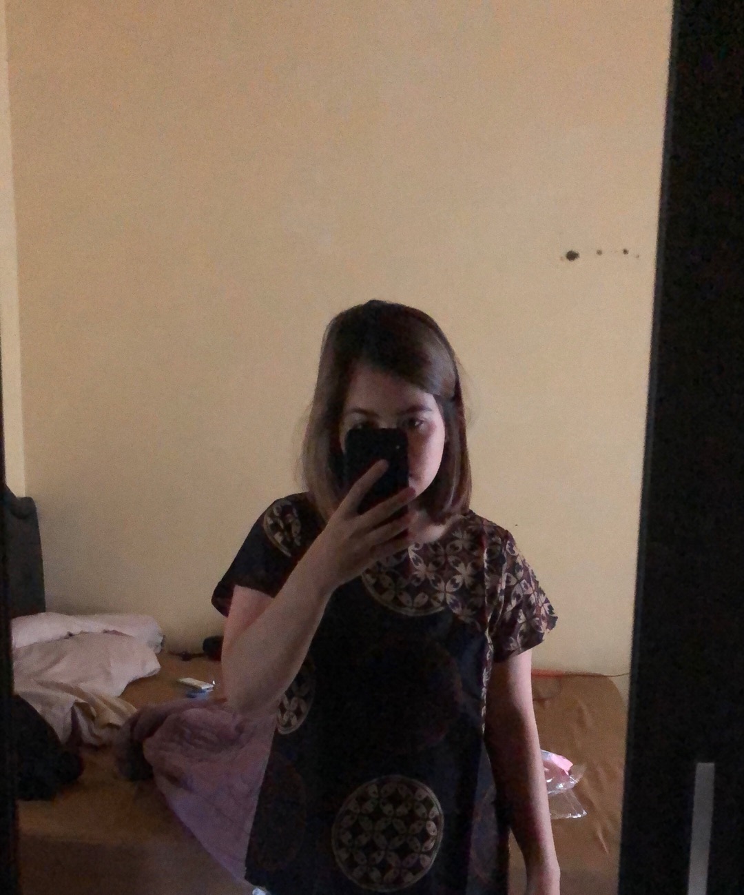 Comfortclothes9 -[ Real Pict] Atasan Batik Wanita Luna Top Seragam Kantor Lengan Pendek Ld 96cm