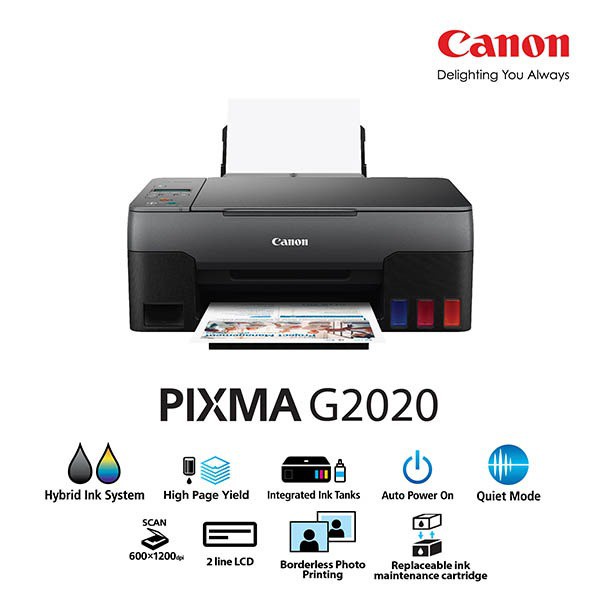 Printer G2020 G-2020 Multifungsi Print Scan Copy A4 Garansi Resmi